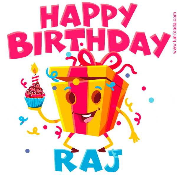 Funny Happy Birthday Raj GIF