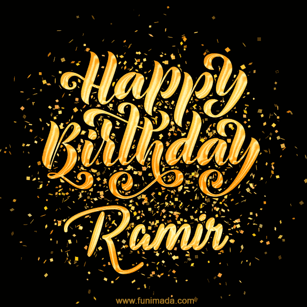 Happy Birthday Card for Ramir - Download GIF and Send for Free