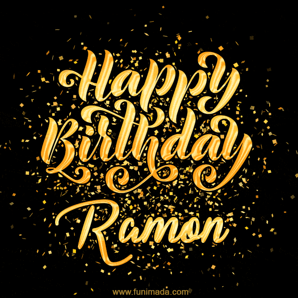 Happy Birthday Card for Ramon - Download GIF and Send for Free