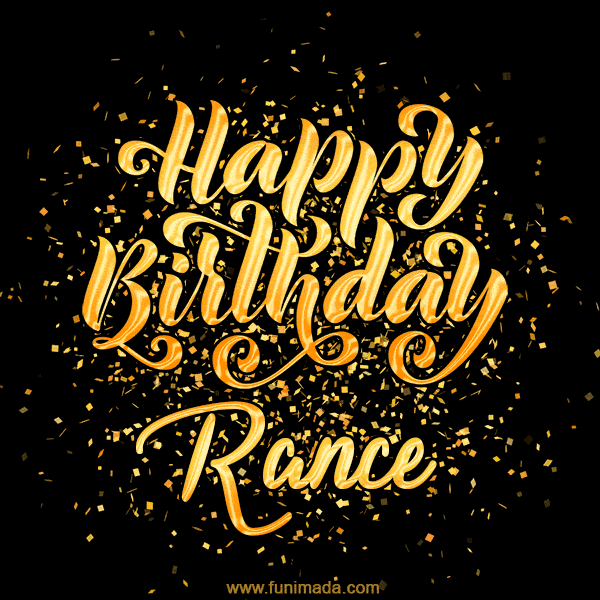 Happy Birthday Card for Rance - Download GIF and Send for Free