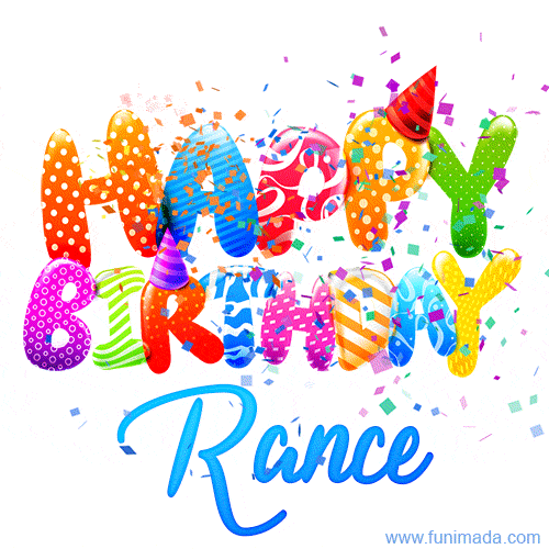 Happy Birthday Rance - Creative Personalized GIF With Name