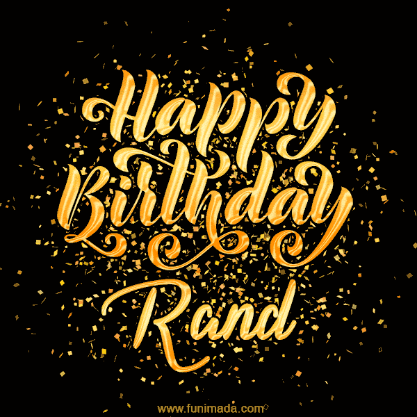 Happy Birthday Card for Rand - Download GIF and Send for Free