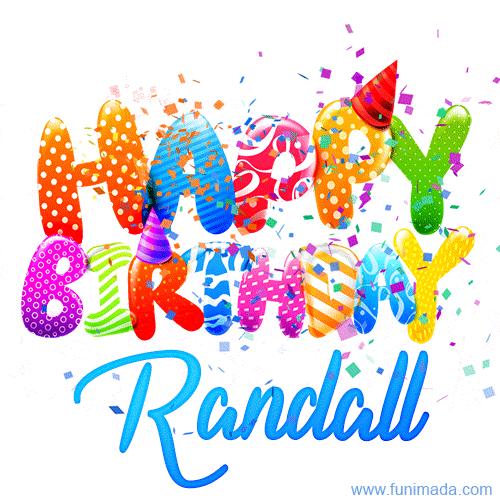 Happy Birthday Randall - Creative Personalized GIF With Name