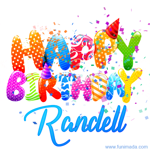 Happy Birthday Randell - Creative Personalized GIF With Name