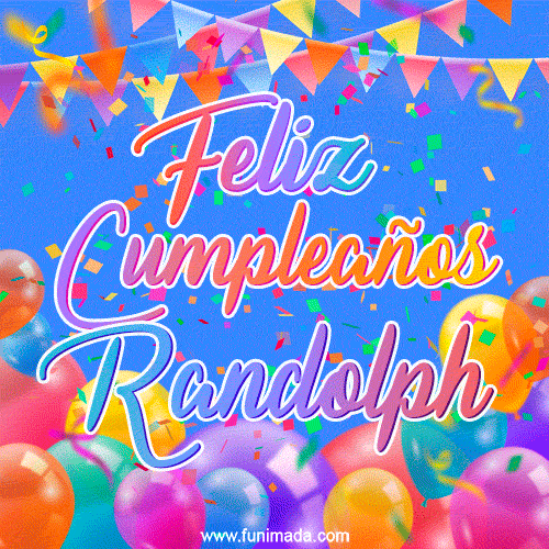 Feliz Cumpleaños Randolph (GIF)
