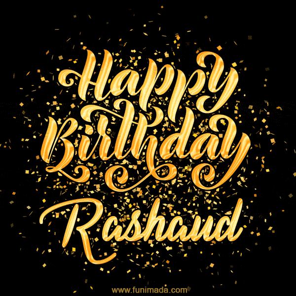 Happy Birthday Card for Rashaud - Download GIF and Send for Free