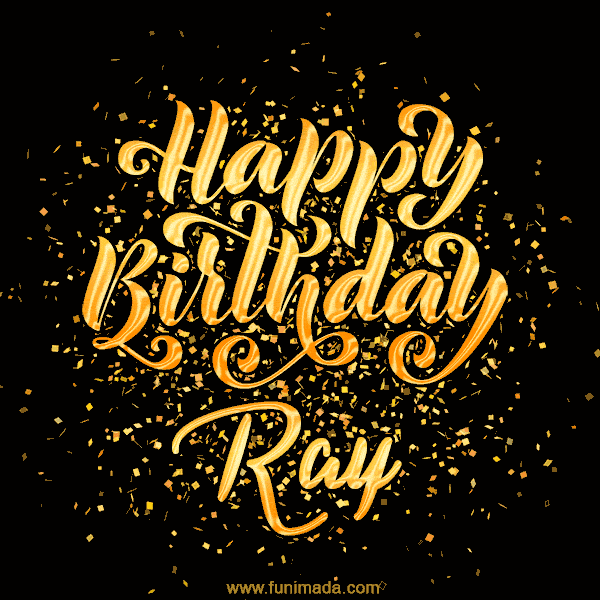 Happy Birthday Card for Ray - Download GIF and Send for Free