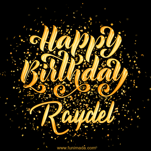 Happy Birthday Card for Raydel - Download GIF and Send for Free