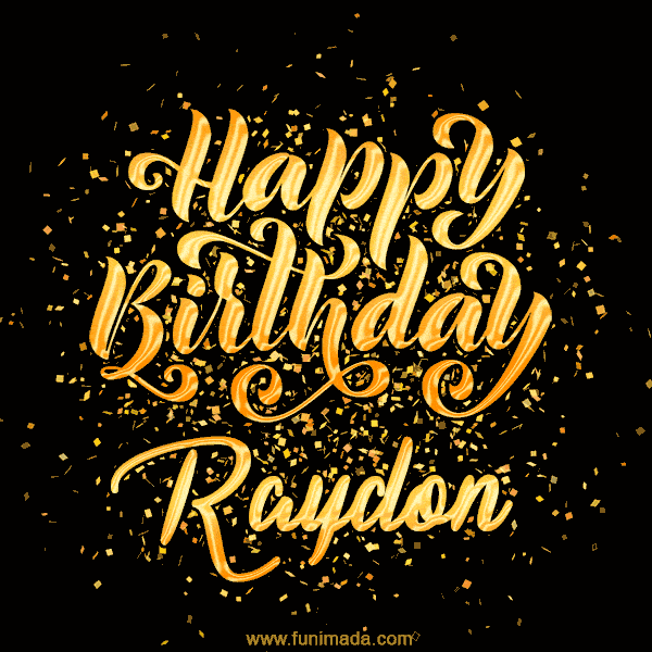 Happy Birthday Card for Raydon - Download GIF and Send for Free