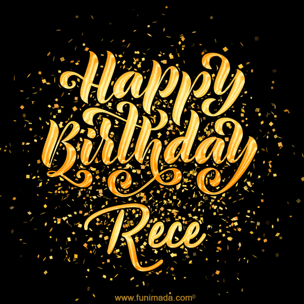Happy Birthday Card for Rece - Download GIF and Send for Free