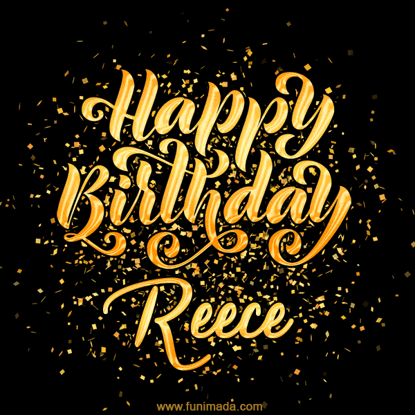 Happy Birthday Card for Reece - Download GIF and Send for Free