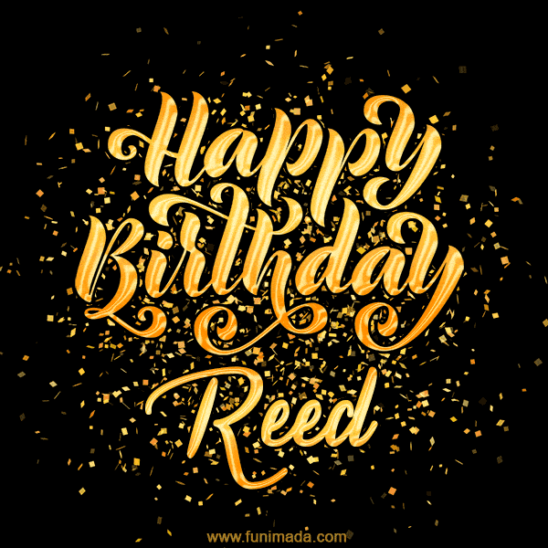 Happy Birthday Card for Reed - Download GIF and Send for Free