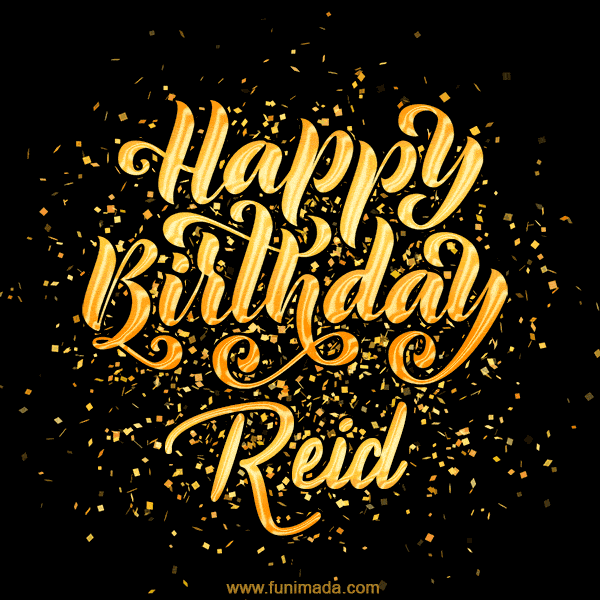 Happy Birthday Card for Reid - Download GIF and Send for Free