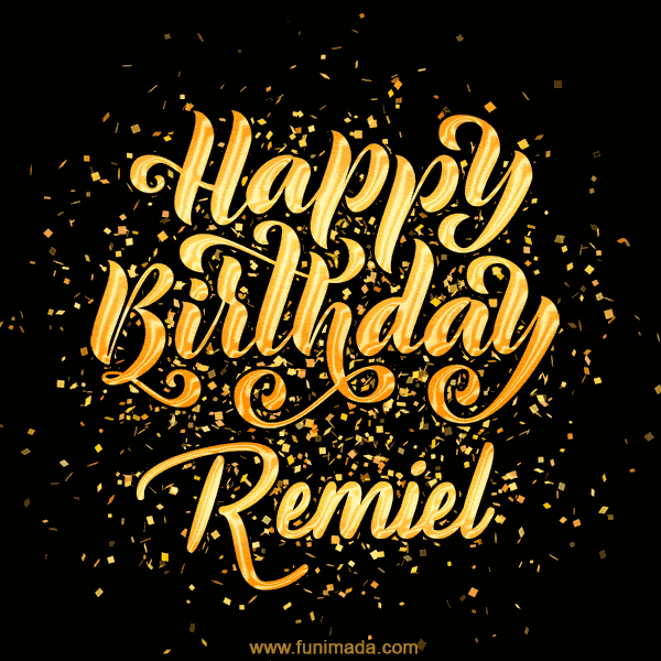Happy Birthday Card for Remiel - Download GIF and Send for Free