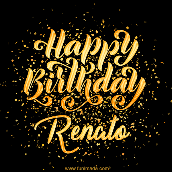 Happy Birthday Card for Renato - Download GIF and Send for Free