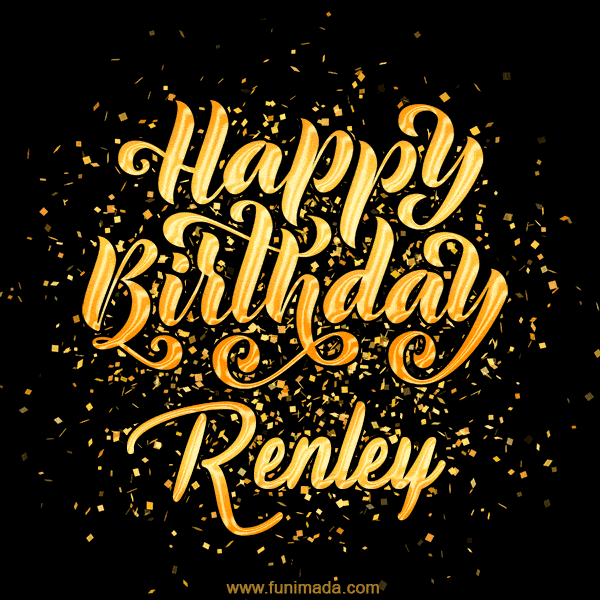 Happy Birthday Card for Renley - Download GIF and Send for Free