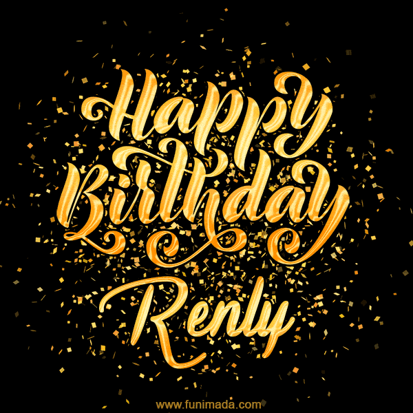 Happy Birthday Card for Renly - Download GIF and Send for Free