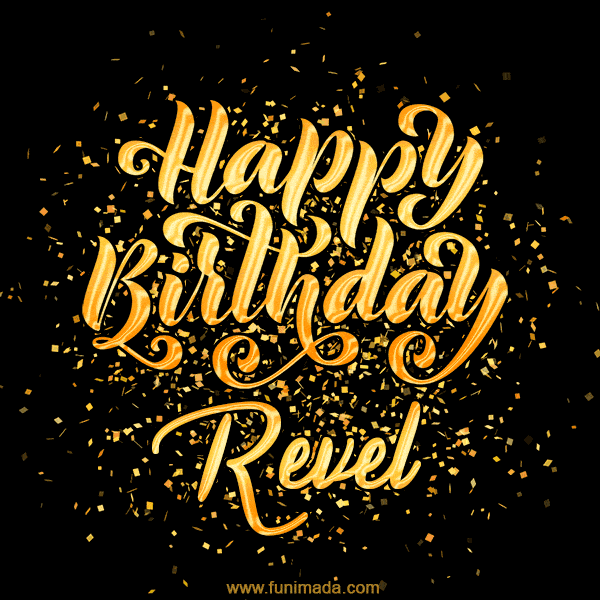 Happy Birthday Card for Revel - Download GIF and Send for Free