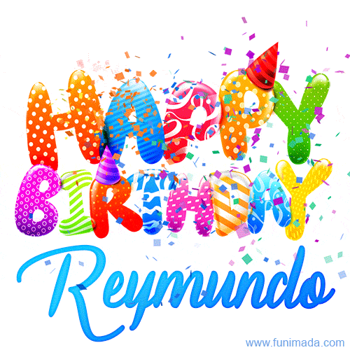 Happy Birthday Reymundo - Creative Personalized GIF With Name