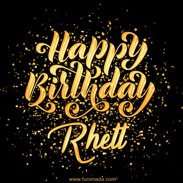 Happy Birthday Card for Rhett - Download GIF and Send for Free