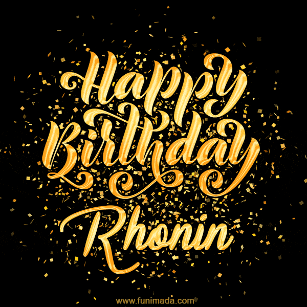 Happy Birthday Card for Rhonin - Download GIF and Send for Free