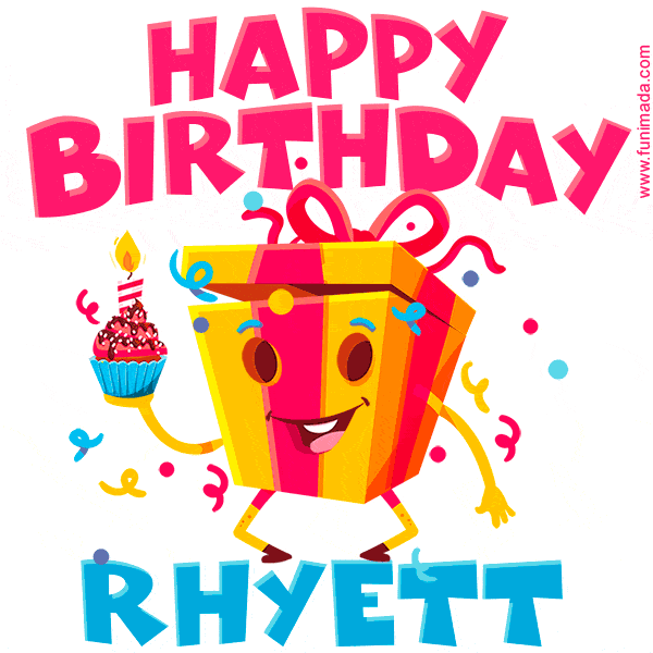 Funny Happy Birthday Rhyett GIF