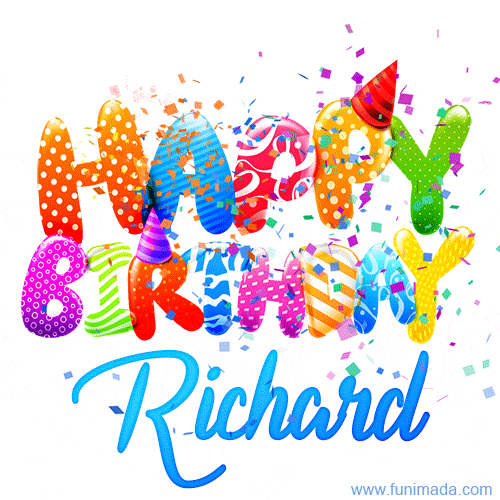Happy Birthday Richard - Creative Personalized GIF With Name