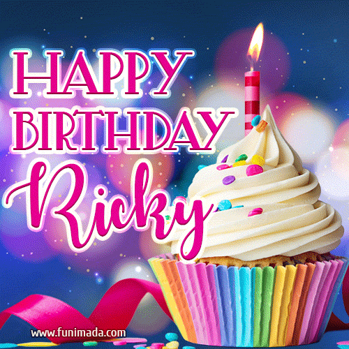 Happy Birthday Ricky - Lovely Animated GIF