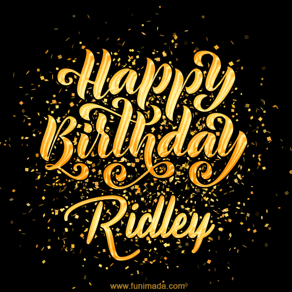 Happy Birthday Card for Ridley - Download GIF and Send for Free