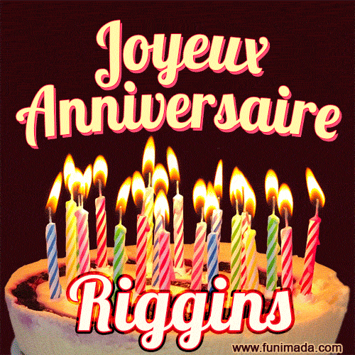 Joyeux anniversaire Riggins GIF