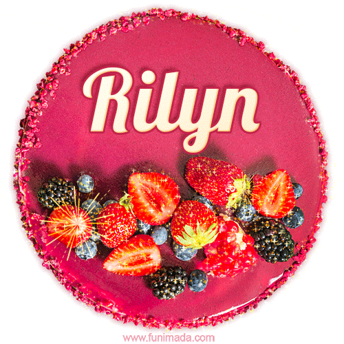 Happy Birthday Cake with Name Rilyn - Free Download