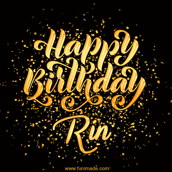Happy Birthday Card for Rin - Download GIF and Send for Free