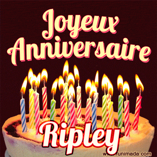 Joyeux anniversaire Ripley GIF