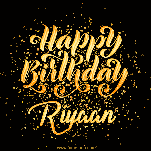 Happy Birthday Card for Riyaan - Download GIF and Send for Free