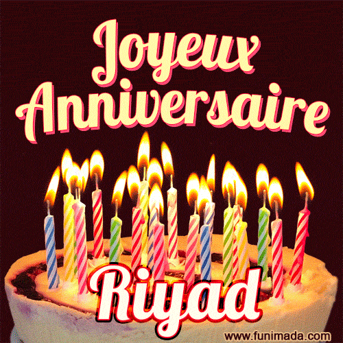 Joyeux anniversaire Riyad GIF