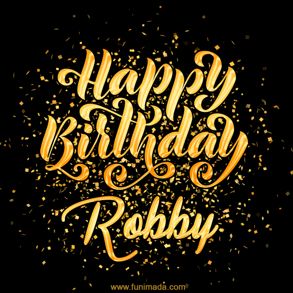 Happy Birthday Card for Robby - Download GIF and Send for Free