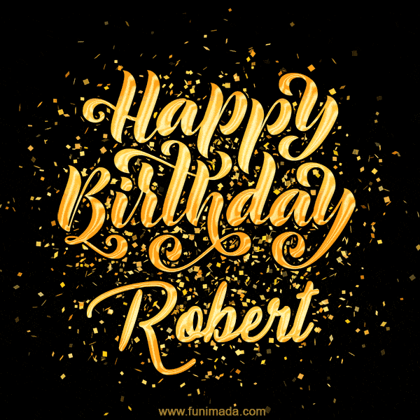Happy Birthday Card for Robert - Download GIF and Send for Free