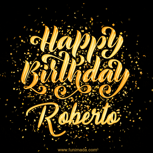 Happy Birthday Card for Roberto - Download GIF and Send for Free