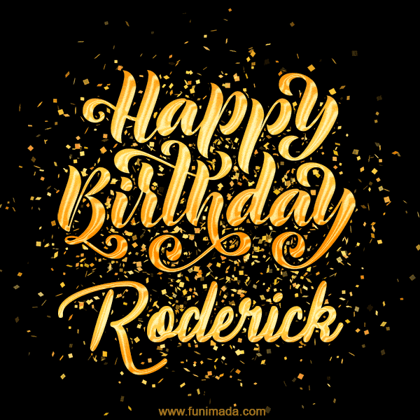 Happy Birthday Card for Roderick - Download GIF and Send for Free