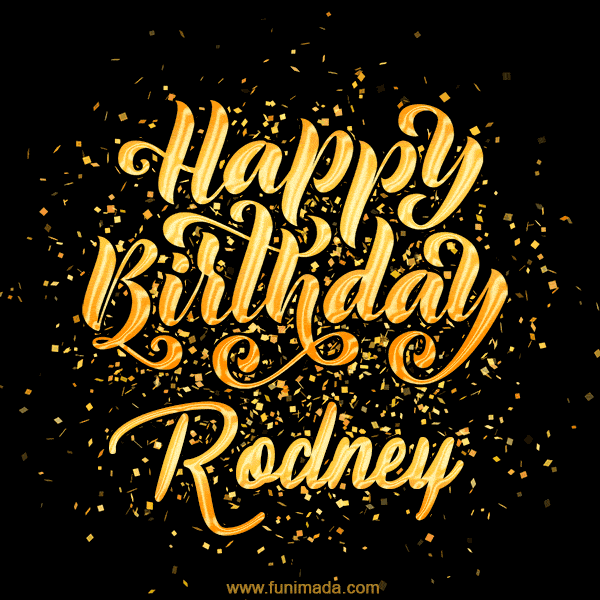 Happy Birthday Card for Rodney - Download GIF and Send for Free