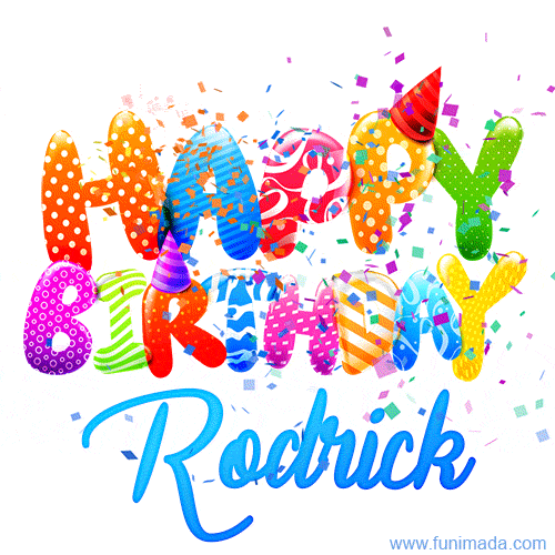 Happy Birthday Rodrick - Creative Personalized GIF With Name