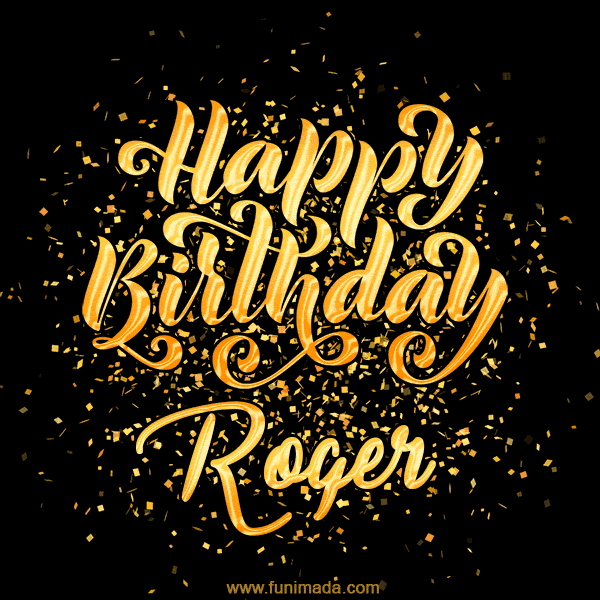 Happy Birthday Card for Roger - Download GIF and Send for Free