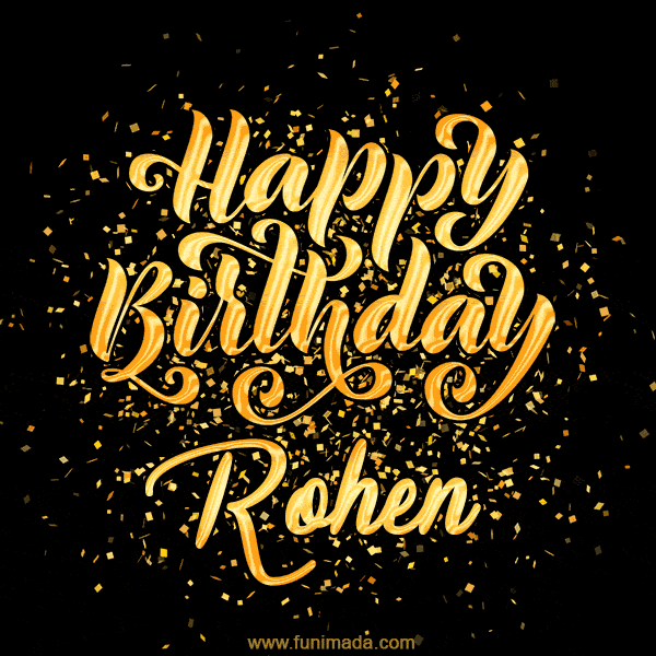 Happy Birthday Card for Rohen - Download GIF and Send for Free
