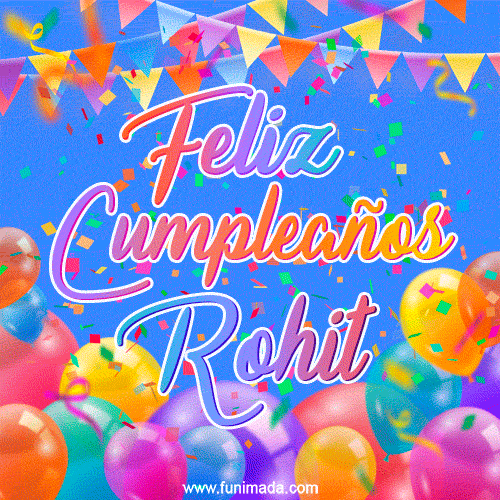 Feliz Cumpleaños Rohit (GIF)
