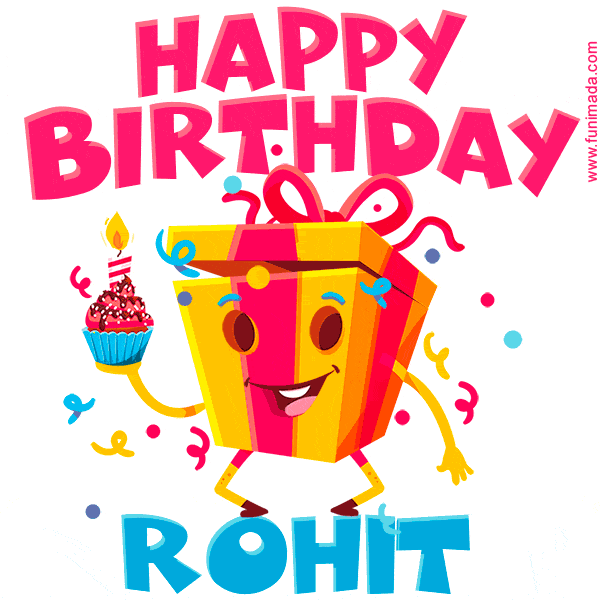 Funny Happy Birthday Rohit GIF