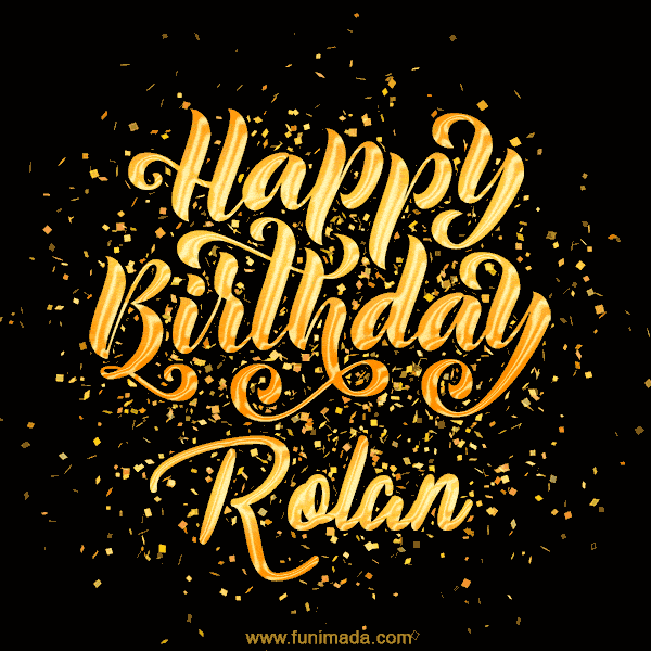 Happy Birthday Card for Rolan - Download GIF and Send for Free