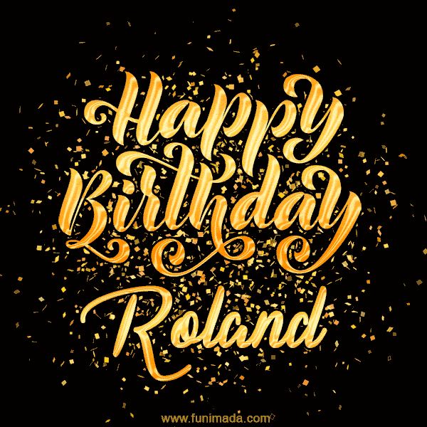 Happy Birthday Card for Roland - Download GIF and Send for Free
