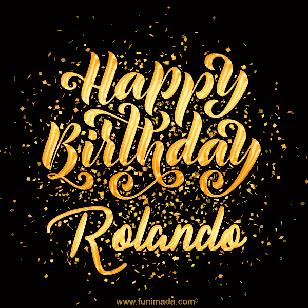 Happy Birthday Card for Rolando - Download GIF and Send for Free