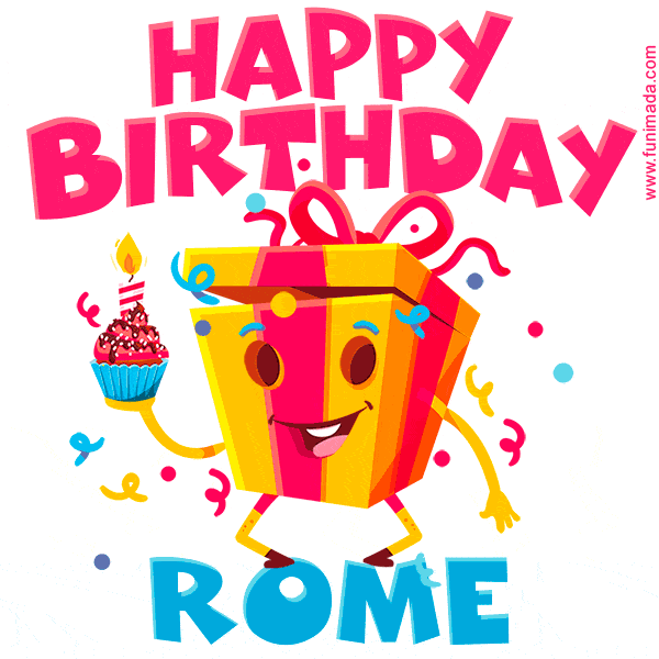 Funny Happy Birthday Rome GIF