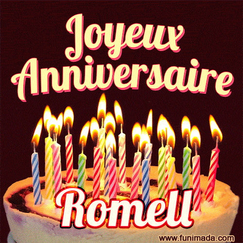 Joyeux anniversaire Romell GIF